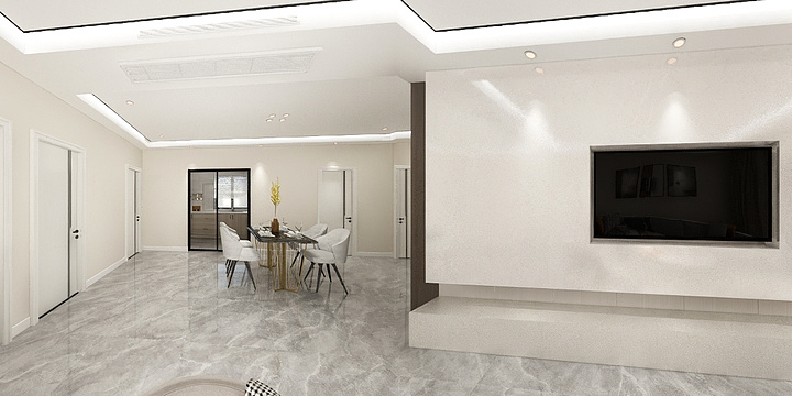 效果图制作12-渲染灯光高级证书作业-装修设计方案