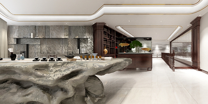 星雅乐首席设计王征-刘杖子自建房新中式-装修设计方案