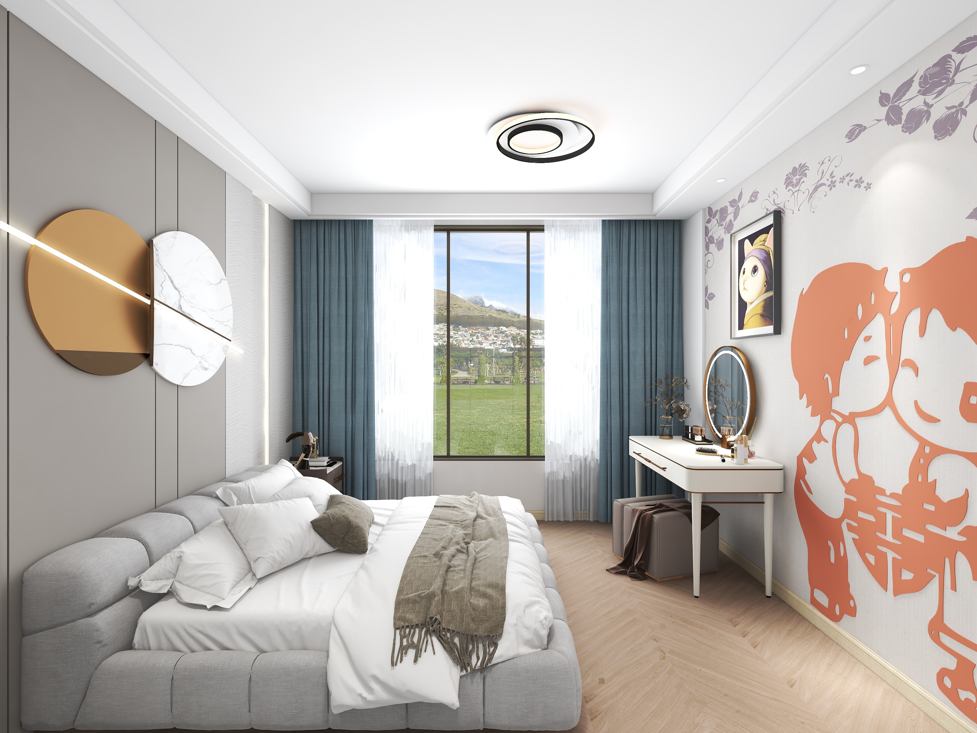 半只狐狸.-瑞和园89.50㎡B户型3室2厅1卫-装修设计方案