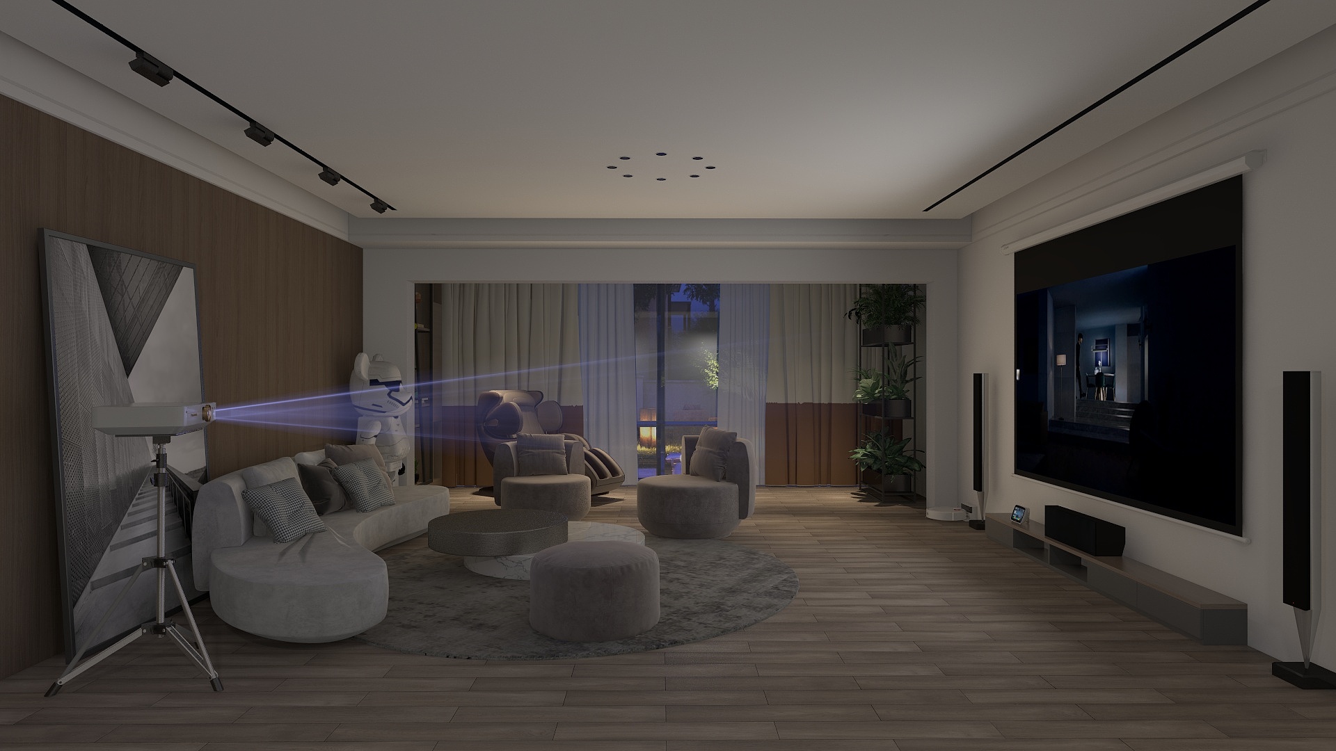 设计师白BJVH-无主灯设计灯光展示-装修设计方案