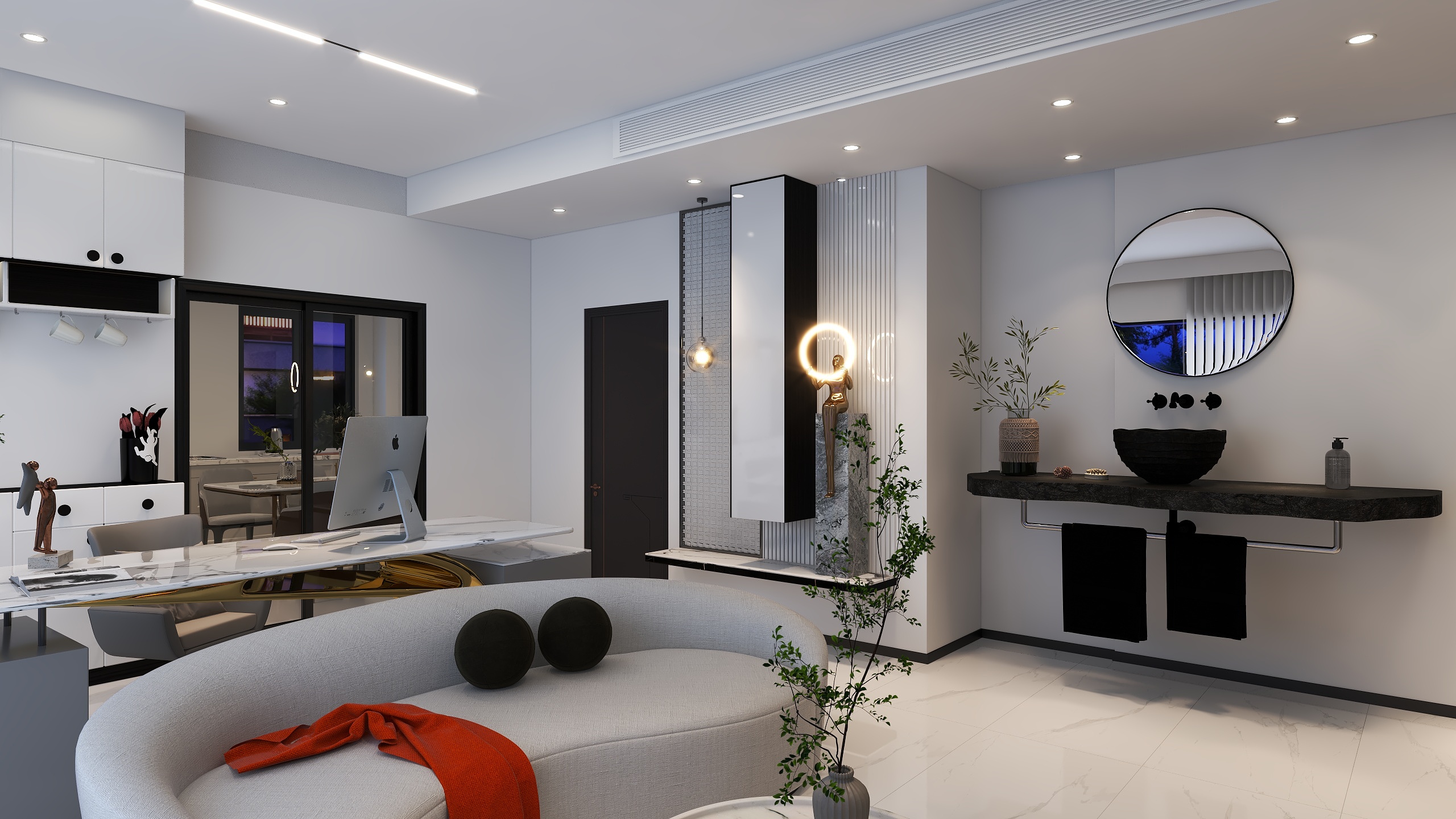 柳震慢吞吞-瑞和园89.50㎡B户型3室2厅1卫-装修设计方案