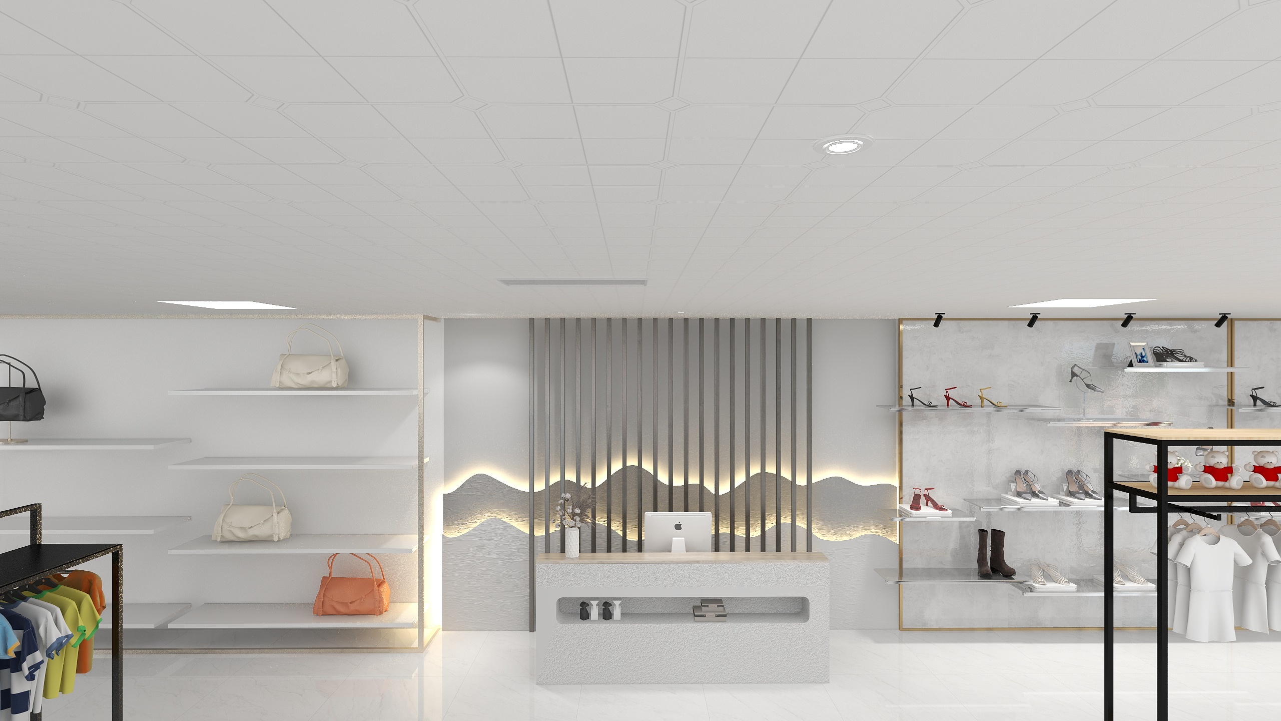 漂亮的宋小姐-黑龙江农业工程职业学院-宋美慧-现代简约392㎡服装店-装修设计方案