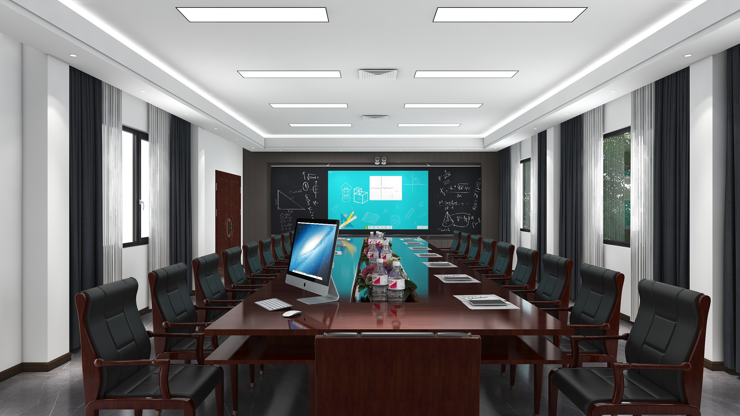 BDBQ-办公会议.dwg-装修设计方案