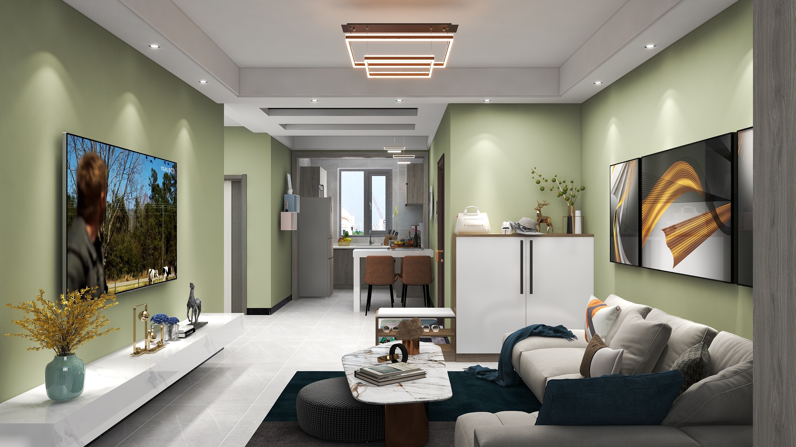 常青设计-现代简约-装修设计方案