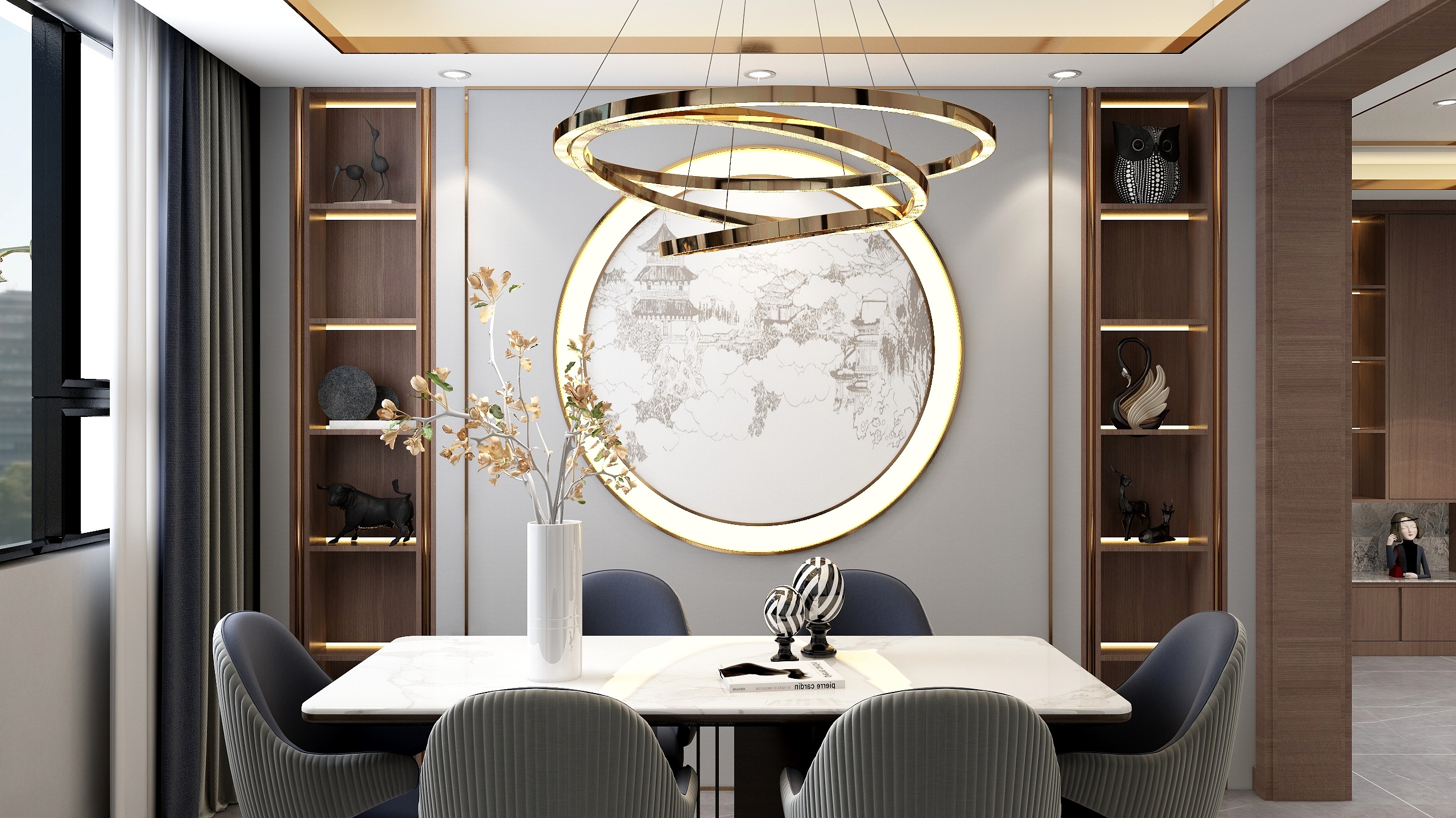 天龙玩设计13642493787-别墅样板房-装修设计方案