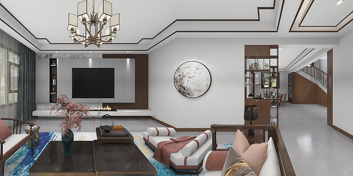 宗世湖-新区 苗总 二层中式-装修设计方案