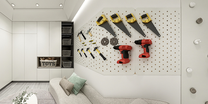 我的設計工作室-天誉誉府储物室+影音室-装修设计方案