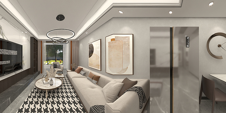 苏诚空间设计-宝雅新天地19-1603-装修设计方案