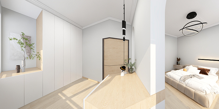 北辰123-德信海德公园83.00㎡A2’3室2厅1卫1厨-装修设计方案