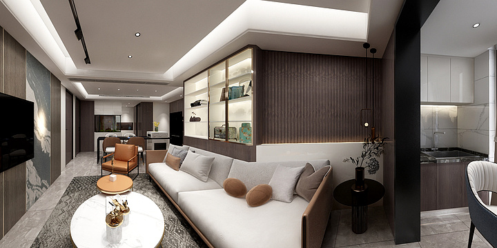 阿兹海默郑-御海花园9#602-现代轻奢-装修设计方案