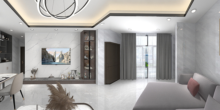 Pang丶-秋长长发市场自建楼3F-装修设计方案