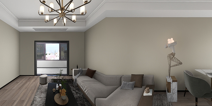 韩国室内设计-沌口馨城鲁姐.dwg-装修设计方案