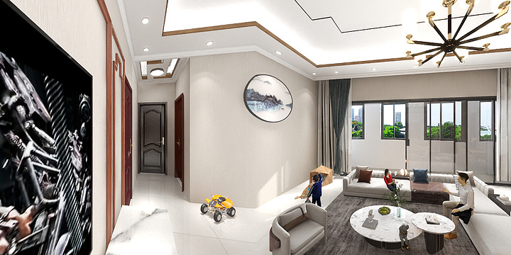 赵强PodL-瑞和园89.50㎡B户型3室2厅1卫-装修设计方案