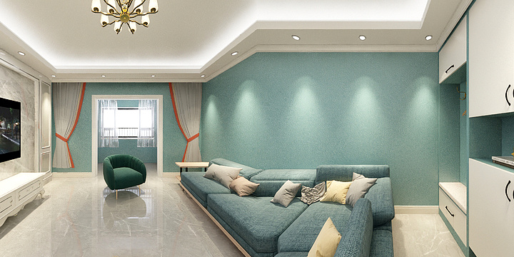 岩石室内设计-D户型苏北努尔-装修设计方案