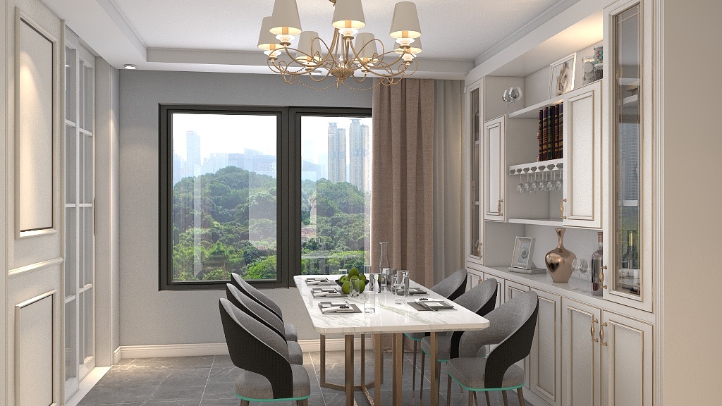 邯郸朴筑全案设计-滨江花园7201.dwg-装修设计方案