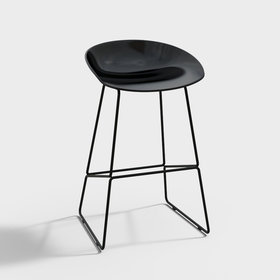 Scandinavian Bar Stools,black