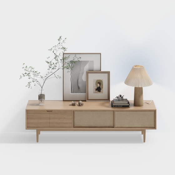 Scandi TV Cabinet 3D Model