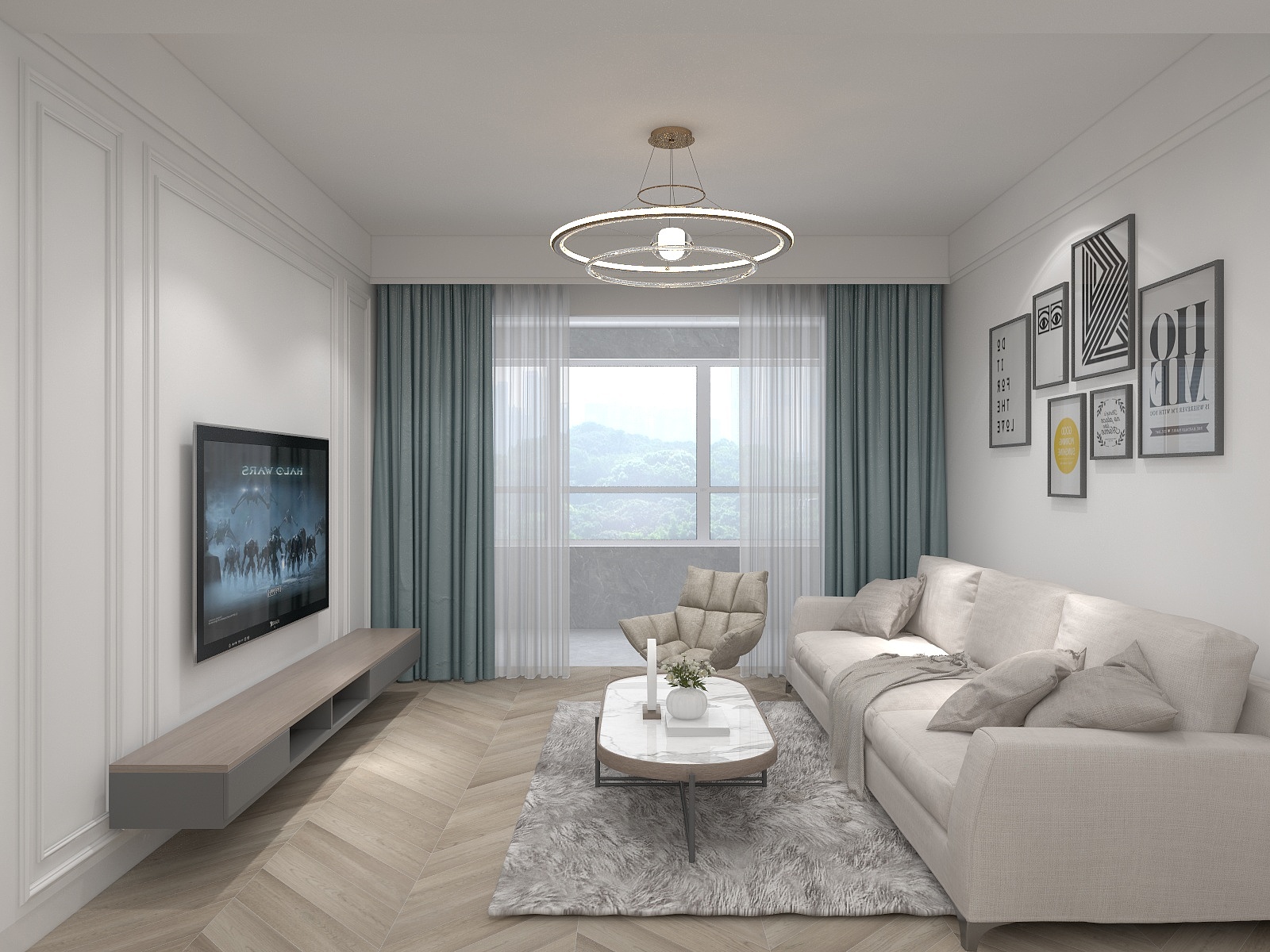 巴拉巴咘巴啦啦-龙翔江东华府-装修设计方案