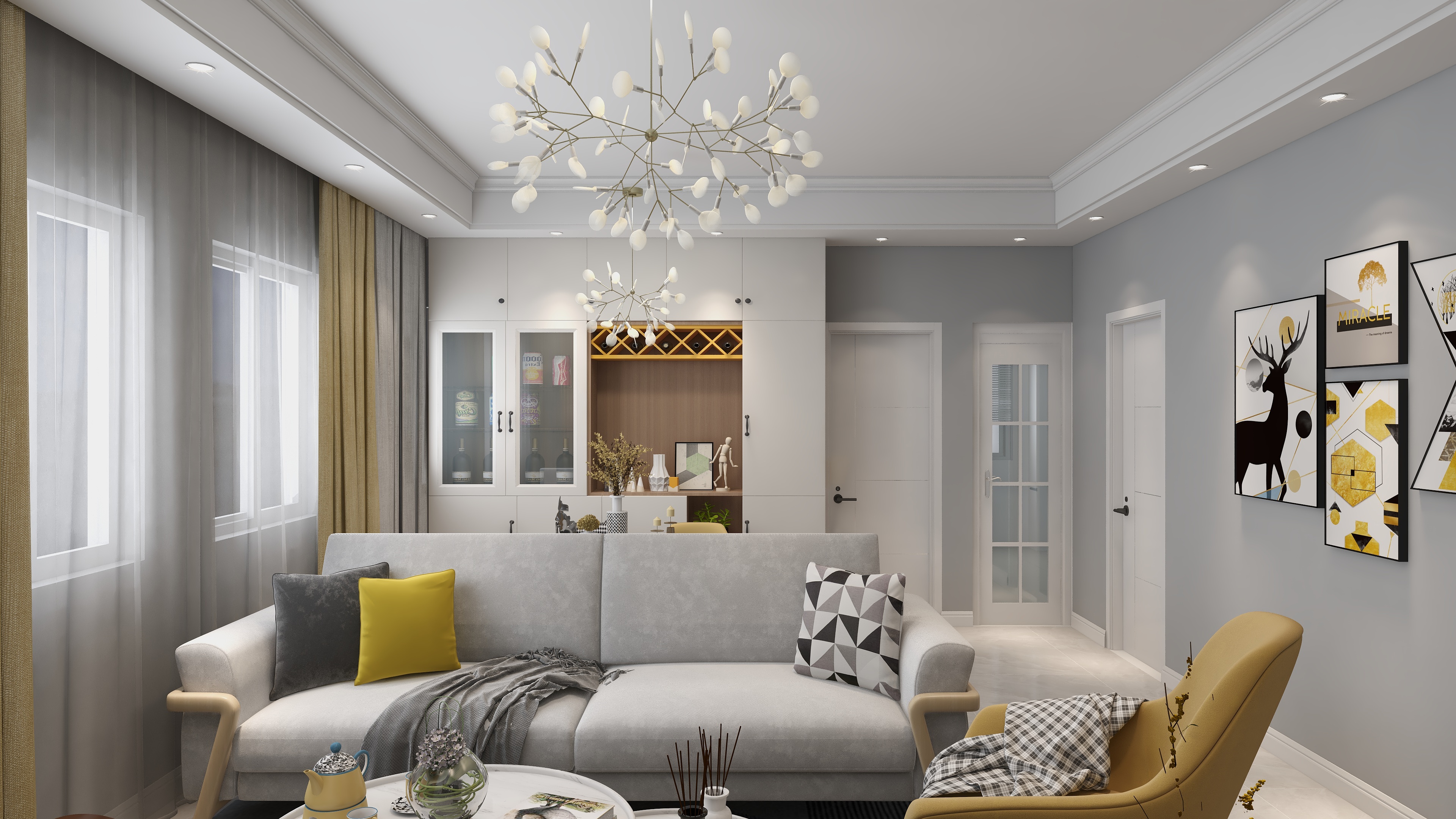 岁月如歌00-瑞和园89.50㎡B户型3室2厅1卫-装修设计方案