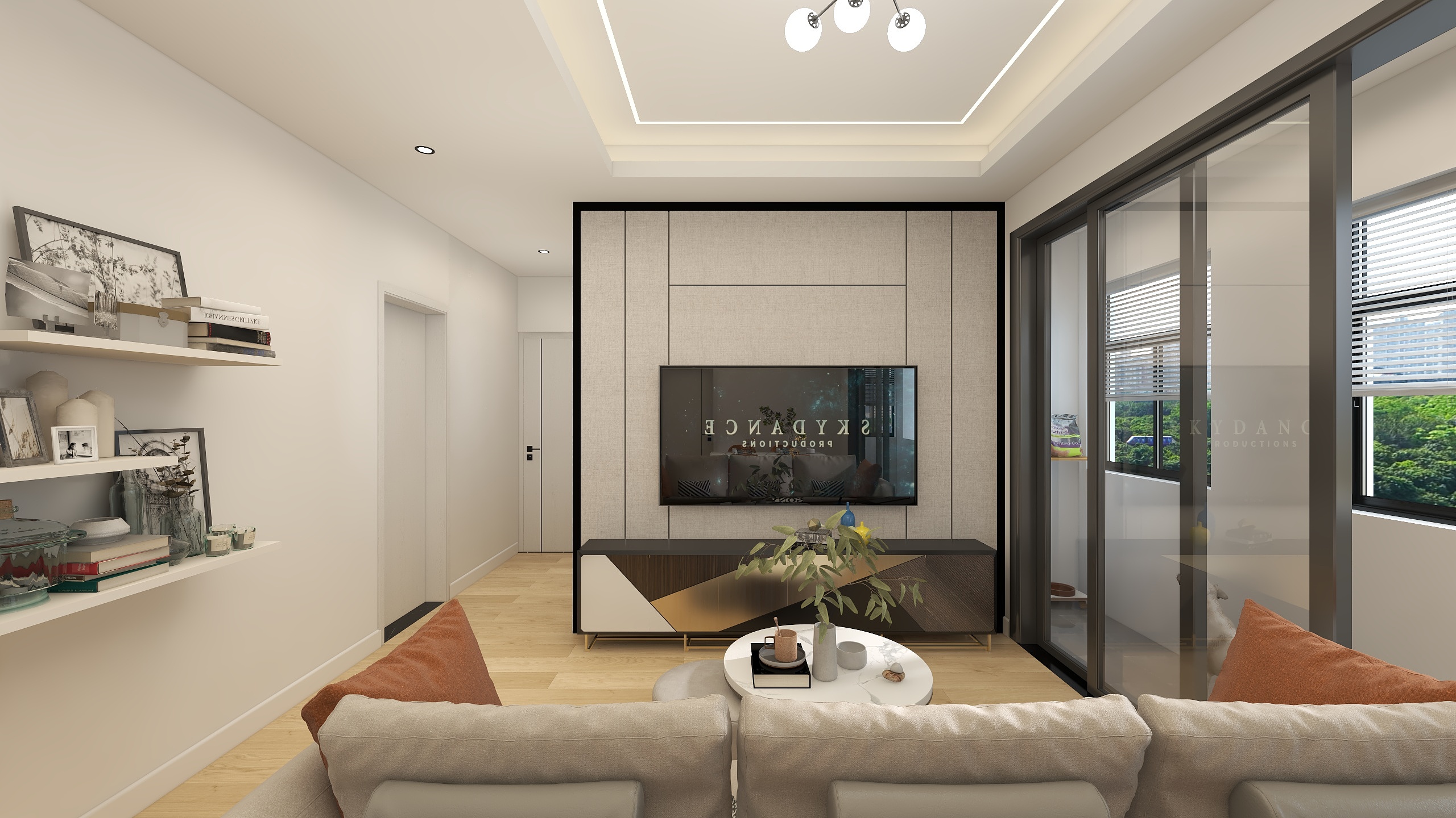 福建黑马设计de星语zero-瑞和园89.50㎡B户型3室2厅1卫-装修设计方案