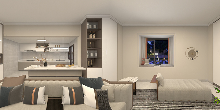 实创小吴设计-盛鑫苑小区6.dwg-装修设计方案