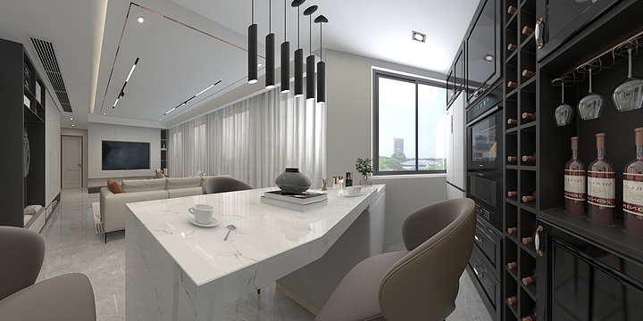 逍遥Lee-瑞和园89.50㎡B户型3室2厅1卫-装修设计方案