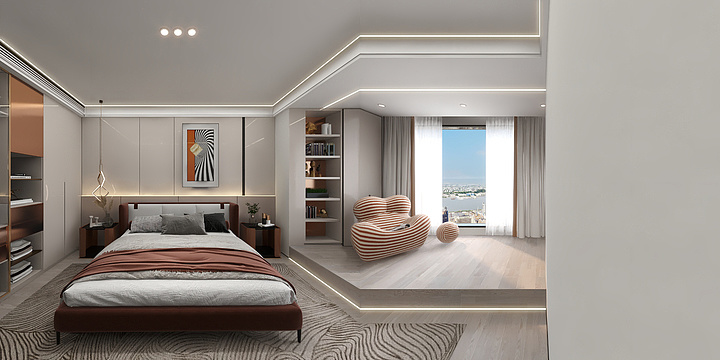 130****0844OFlB-星河湾9栋106别墅周女士第一稿效果-装修设计方案