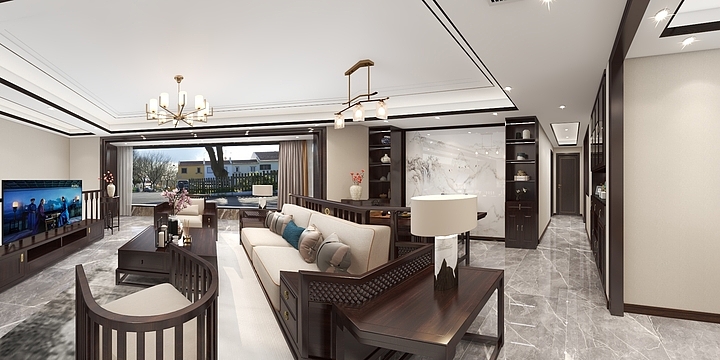 秋耕设计-中南珍宝岛熙悦客餐厅-装修设计方案