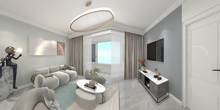 招财猫的鈴鐺-42#13-1301-装修设计方案