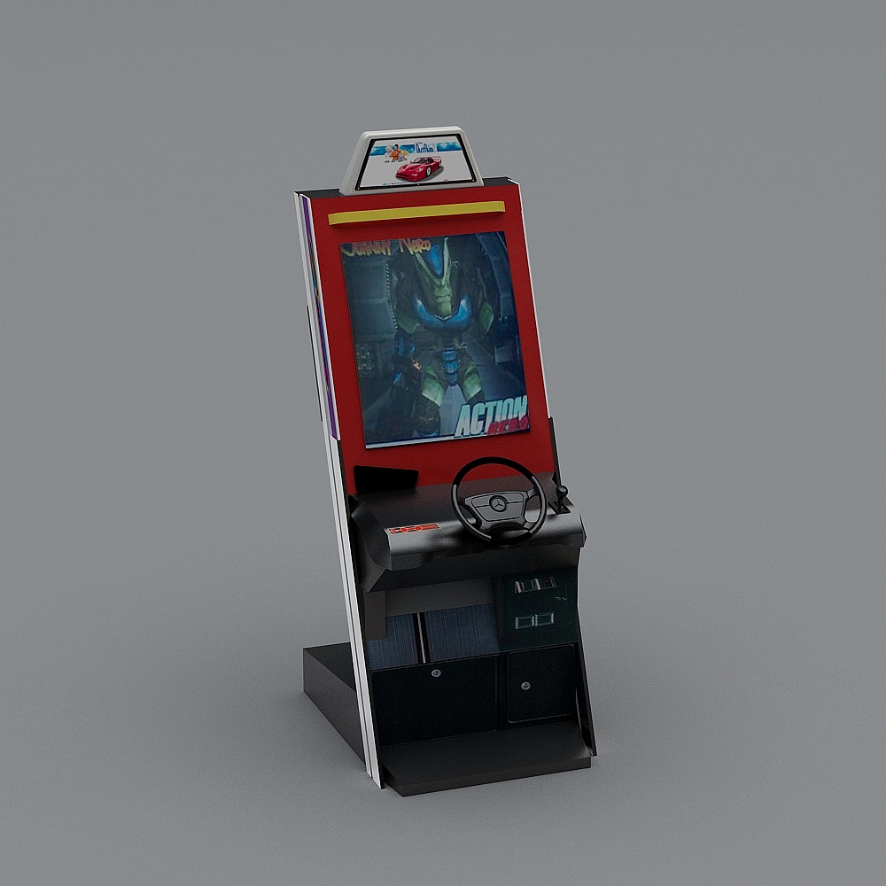 游乐园-电玩游戏机3D模型