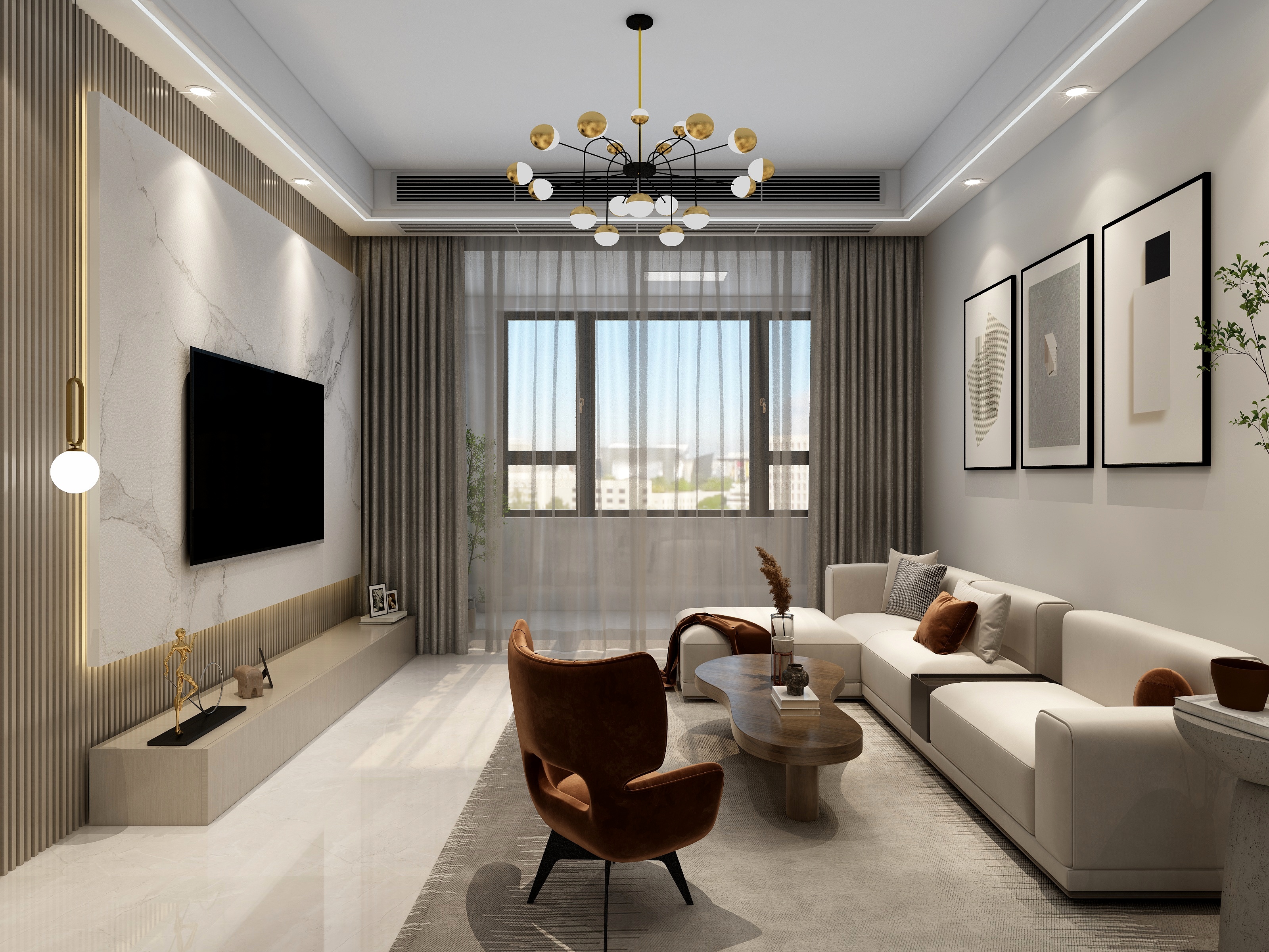 萧利设计-海棠园-现代简约-装修设计方案