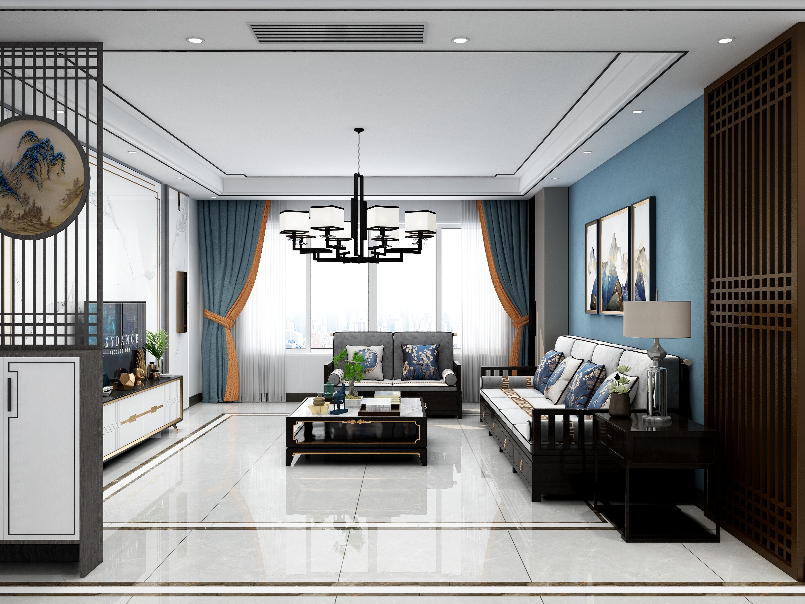 薛荣涛-《建发枫林湾》新中式-装修设计方案