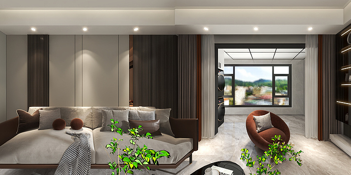 顾莹莹-玉园38幢703.dwg-装修设计方案