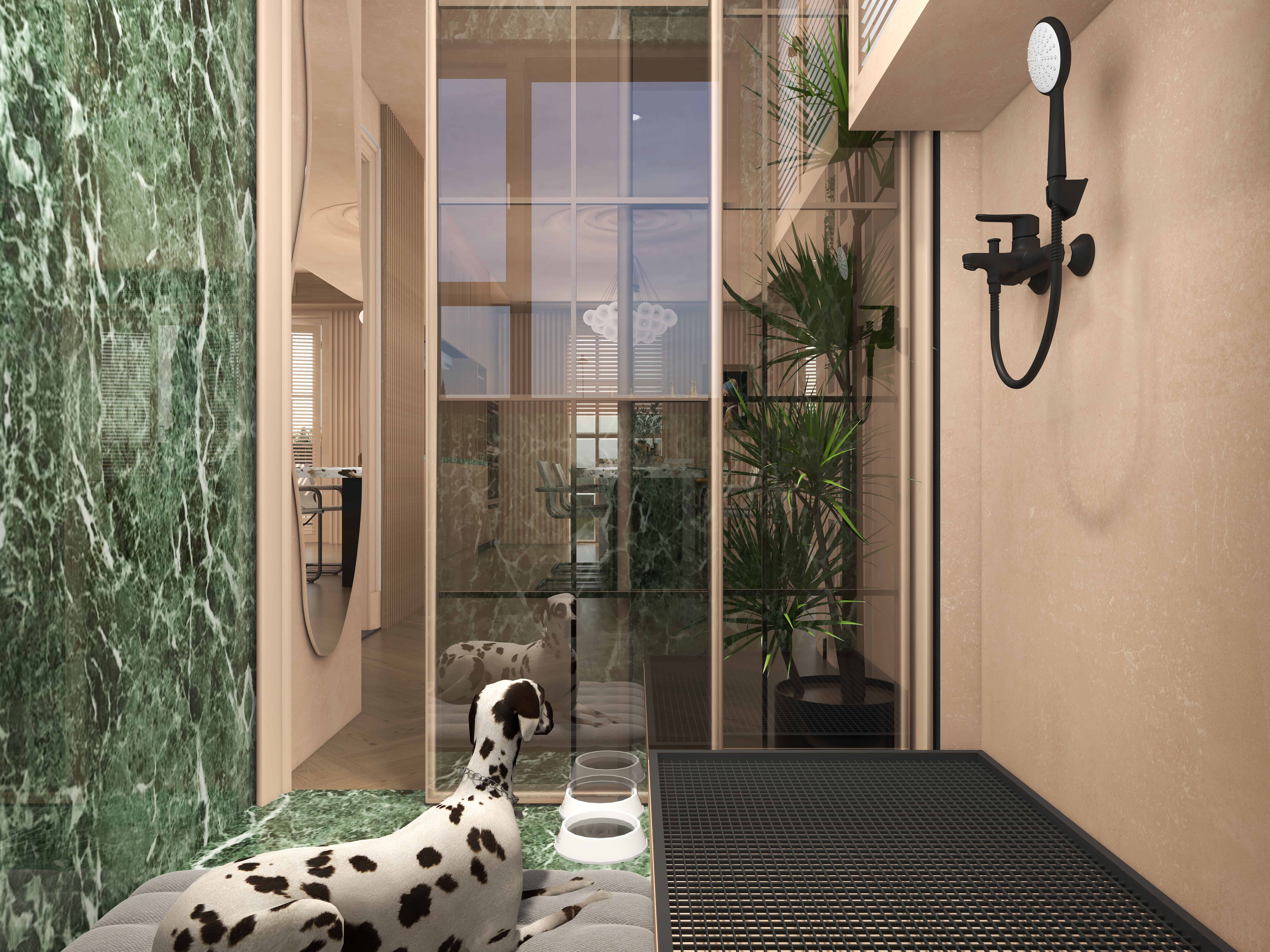 曾如意-284平混搭四居一层宠物室装修效果图第2张