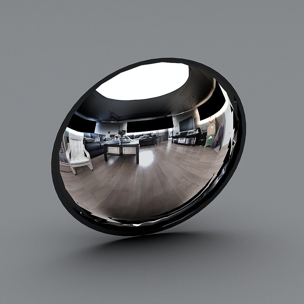 交通-凸面镜3D模型