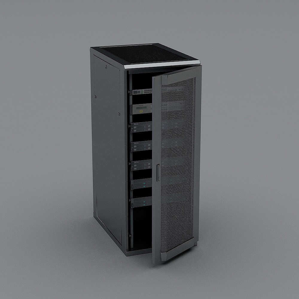 机柜开门3D模型