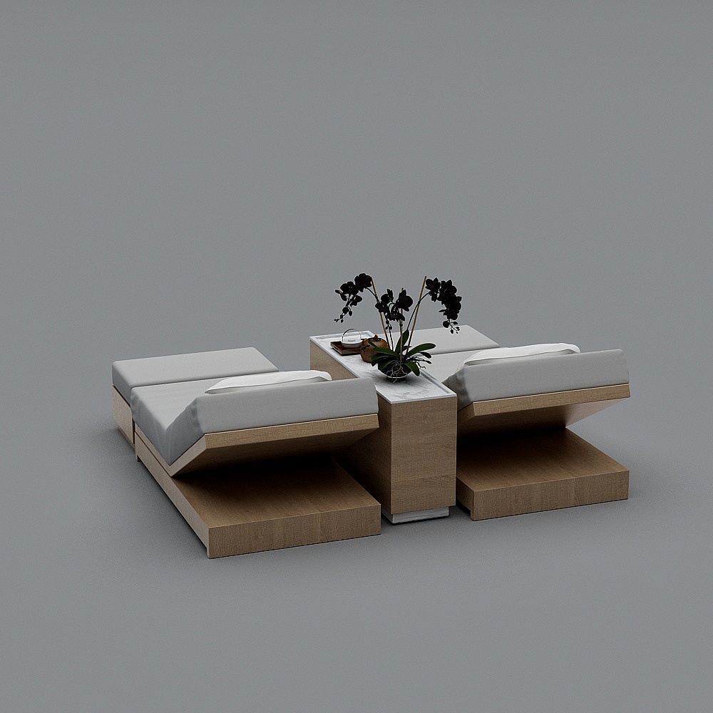 按摩床3D模型