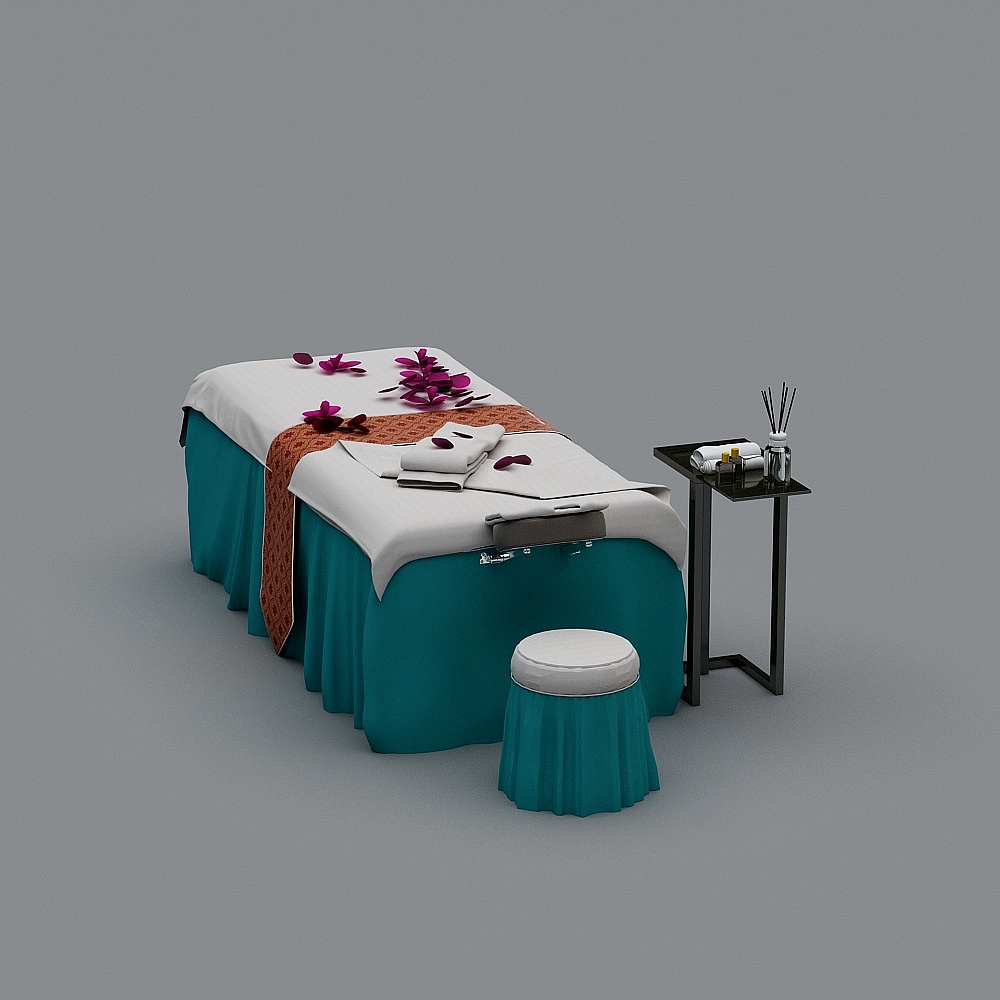 按摩床-组合3D模型