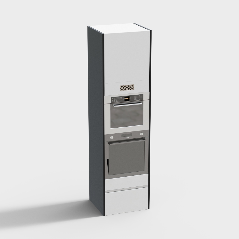 现代烤箱3D模型