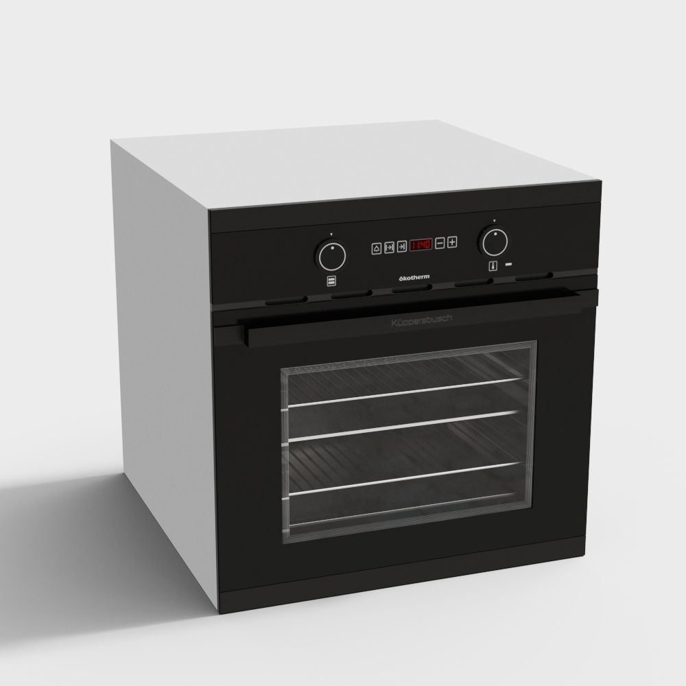现代烤箱3D模型
