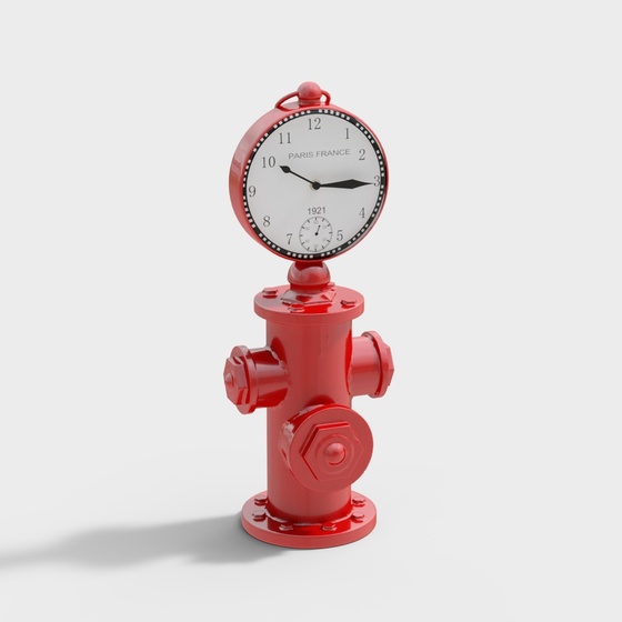 Fire Hydrant and Fire Extinguisher Combination 3D Model