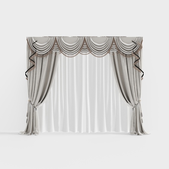 Art Deco Curtains,silver