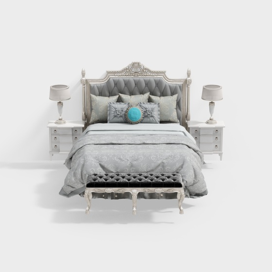 Neoclassic Bed sets,gray