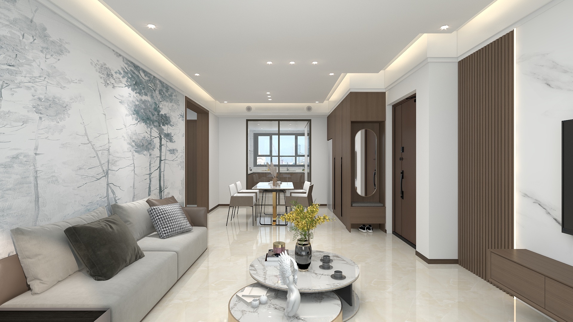 VIP现代设计-和泓长白府136平-装修设计方案