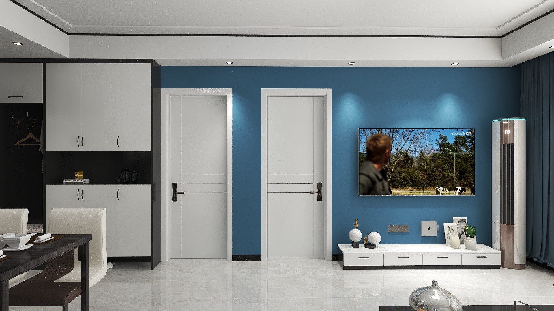 七寒设计工作室-青年城·华盛苑128平房雅居现代-装修设计方案