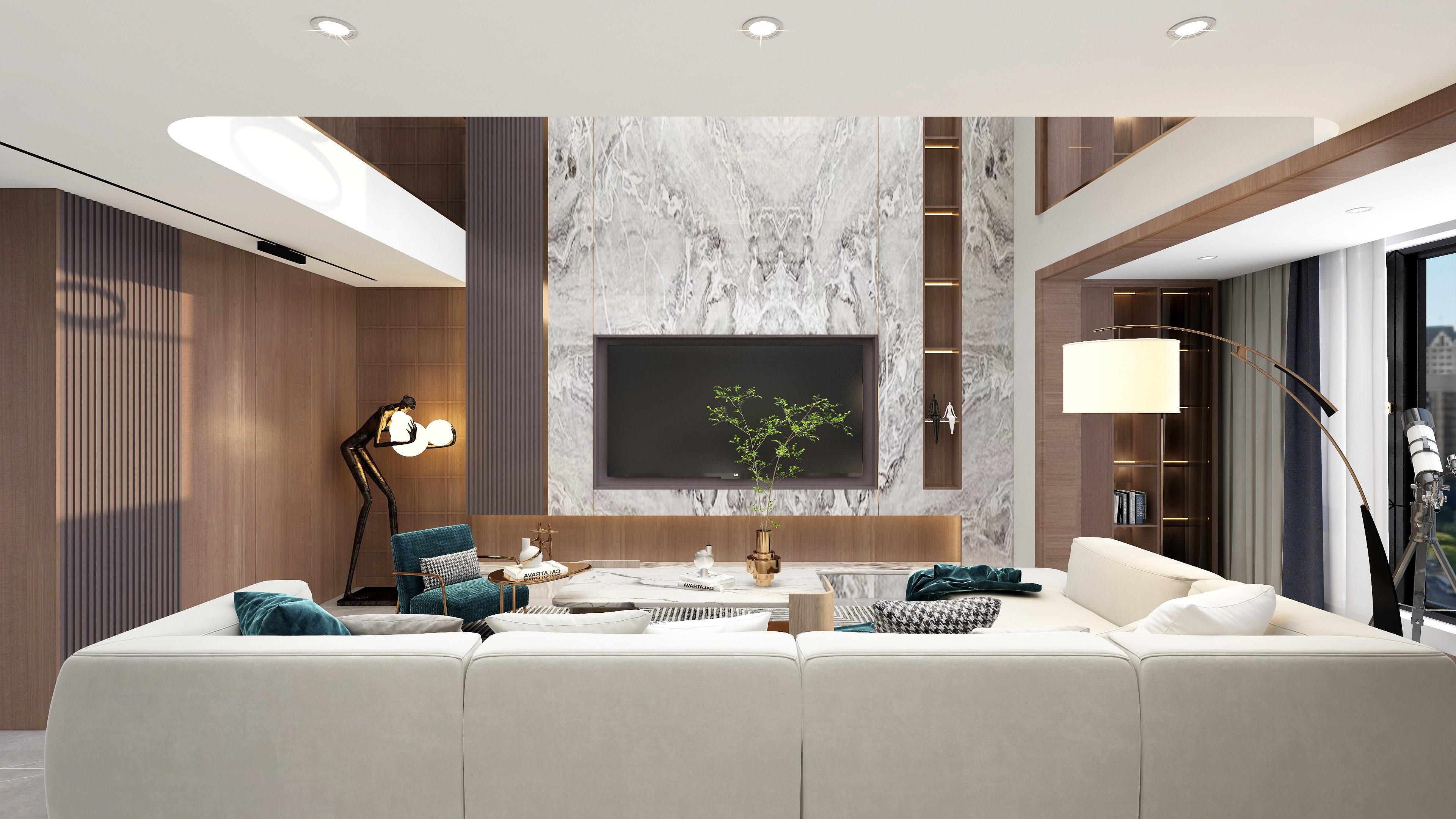 慕斯德理-一层别墅装修效果图