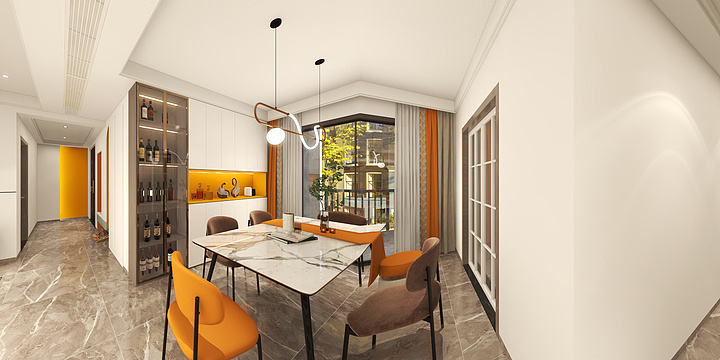 超级的欧-现代-橙-装修设计方案