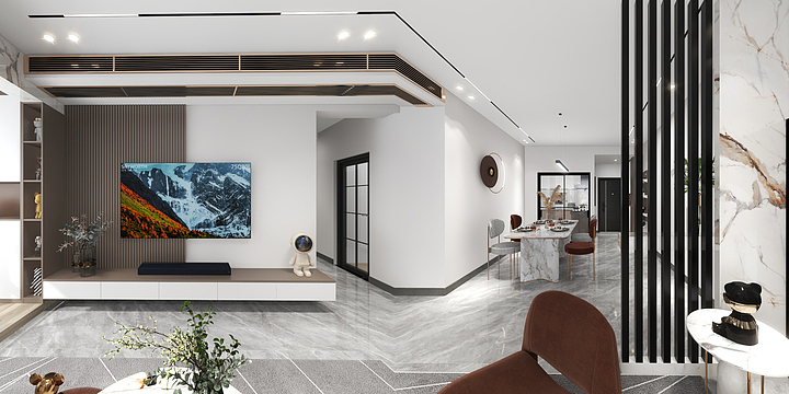 葉蒂-阳光新城5-7-1现代轻奢-装修设计方案