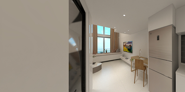 空间设计师郑世昌-汇航名筑效果图.dwg-装修设计方案