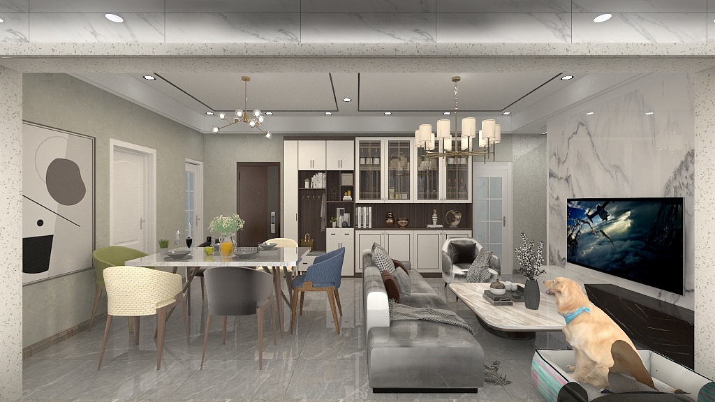 153****8297wYLL-瑞和园89.50㎡B户型3室2厅1卫作业-装修设计方案